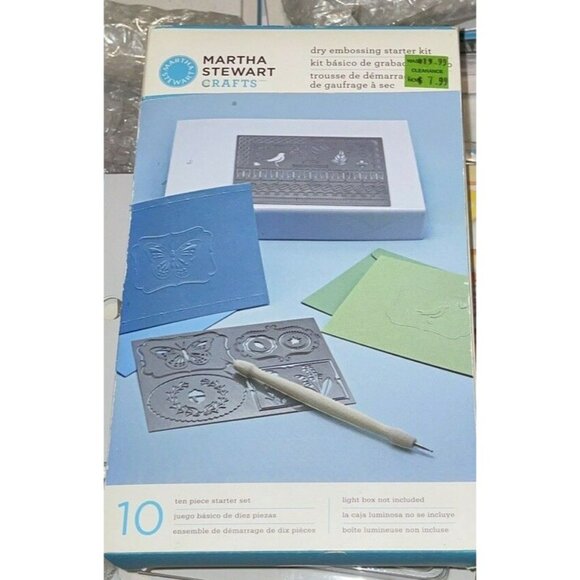 Martha Stewart  Dry Embossing 10 Piece Starter Kit NOB (C20) Crafts - Picture 11 of 11